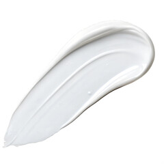 white paint stroke on transparent background