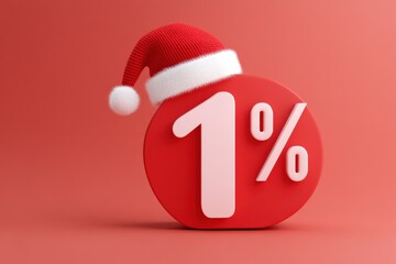 Christmas sale promotion with 1% discount
