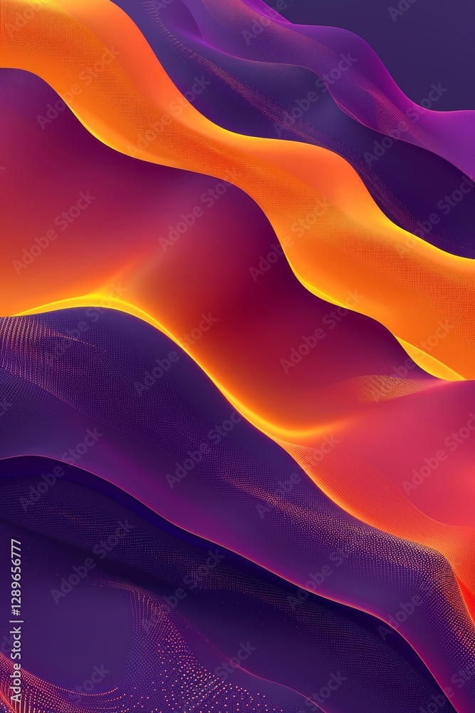 Poster this design features a dynamic blend of colors flowing in smooth curves and spirals forming an abstr