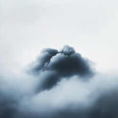 Dark Cloud Formation Against a Bright Sky