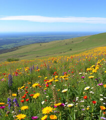 Obraz premium field of daisies