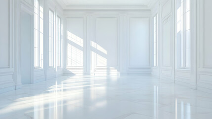 Obraz premium Elegant white-themed background exuding simplicity and sophistication