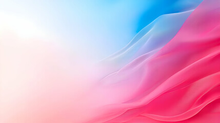 Fototapeta premium Abstract Pink and Blue Fabric Drape with Soft Lighting