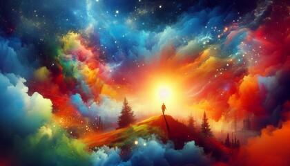 Obraz premium virtual fractal realms