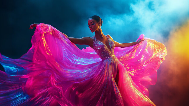Ethereal Elegance: The Dance of Light and Motion