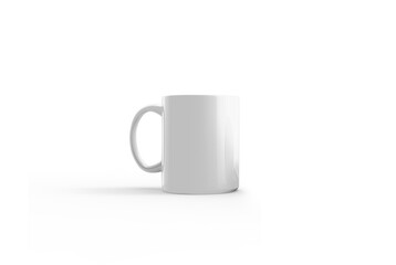 Blank Ceramic Mug ideal for Mockup Presentation | Isolated Background | Realistic Shadow