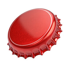 Red Bottle Cap, Classic Metal Cap for Soda and Beverage Bottles