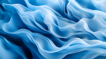 Obraz premium Dynamic blue abstract waves in fluid motion