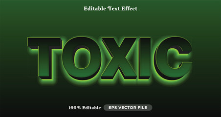 toxic editable text effect, text style