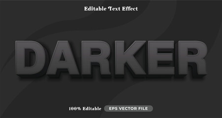 darker editable text effect, text style