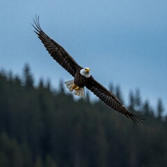 Naklejka premium american bald eagle