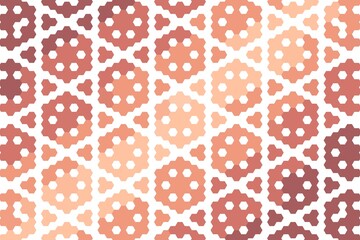 Geometric hexagonal pattern in soft brown and pink with an abstract hexagon mosaic design. Modern background concept