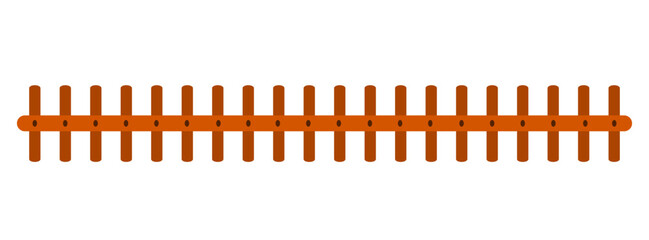 Collection of Vector Fence Illustrations in Various Designs and Colors