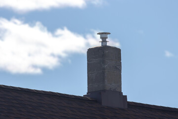 chimney on the roof