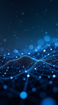 Abstract futuristic background on the theme of artificial intelligence and technology