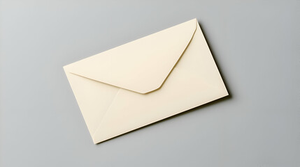 Cream Envelope on Gray Surface