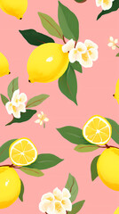 Digital lemons minimalist illustrator abstract graphic poster background

