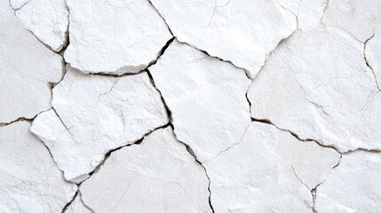 Cracked White Surface Texture