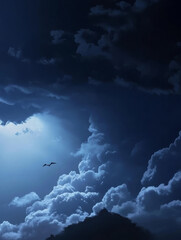 clouds in the sky, generative AI