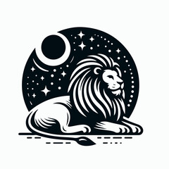 lion animal vector illustration