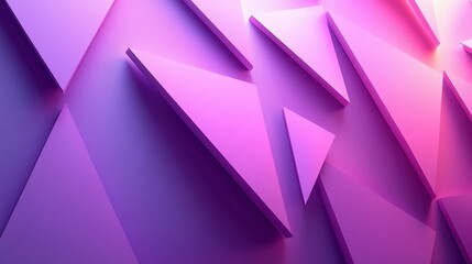 Abstract geometric shapes rendered in shades of purple and pink