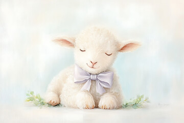 Fototapeta premium Adorable Children's Easter and Spring Drawings