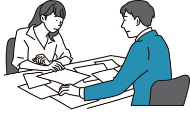 大量の資料に困っているビジネスパーソン