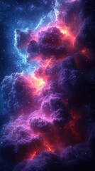 Colorful Nebula In Deep Space