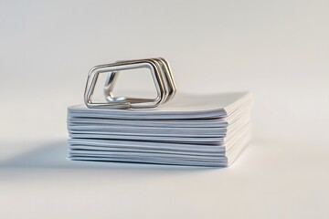 Realistic Office Essential Isolated In Clean Background