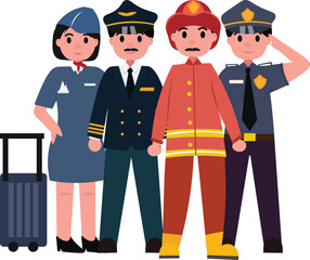 Celebrating Workers A Labor Day Illustration Set