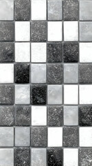 Gray and White Tile Mosaic Background