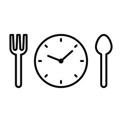 Naklejka premium intermittent fasting icon