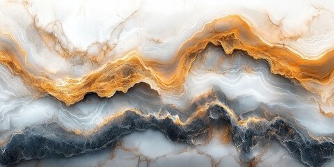 Fototapeta premium Abstract Beige Marble Texture with Intricate Veins and Swirls in Classic Painting Style