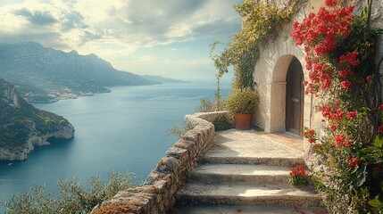 Elegant Mediterranean Spring Landscape