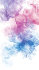 Fototapeta premium Pastel smoke swirls, abstract art background, design element