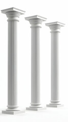 3D Render of Classical Columns