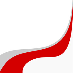 Obraz premium Indonesian Red and White Flag Design Template with Abstract Elements