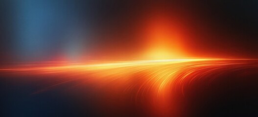 Obraz premium Abstract Light Trails Impressionism Warm Colors Blurred Edges Soft Glow Movement Flow