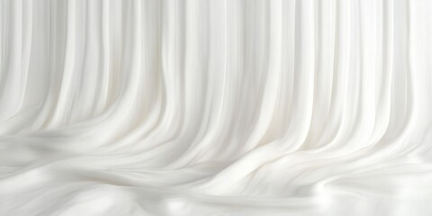 Obraz premium Abstract Composition of Soft White Fabric with Delicate Shadows and Natural Light
