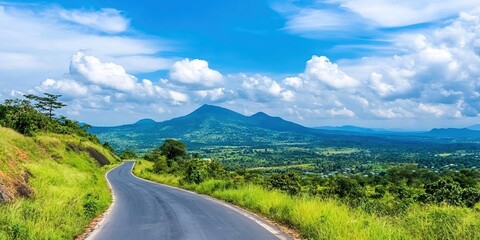 nigeria tourism concept with the country's coastline