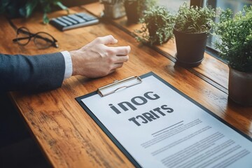 Professional Handshake in Office Setting After Job Interview