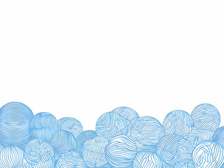 Blue Abstract Line Art Background