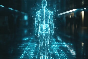Lateral View of Human Nasopharynx and Male Anatomy X-ray Illustration for Medical Science and Health Pathology Analysis
