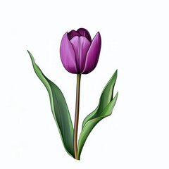 Obraz premium Beautiful tulip flower in Spring.