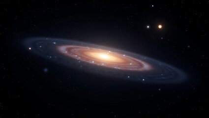 Fototapeta premium Spiral Galaxy NGC 4565: A Celestial Tapestry