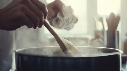 Culinary Steam: A Moment of Delicious Preparation