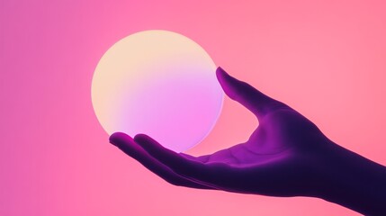 Glowing circle symbolizing unity and support, set against a soft gradient background, conveying harmony and connection.
