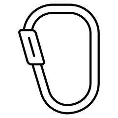 Carabiner  Icon Element For Design