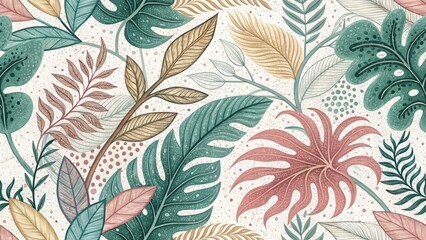 Abstract Biophilic Pencil Sketch Art - High Depth of Field Textured Background