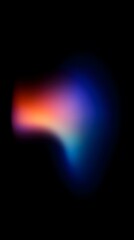 Fototapeta premium Colorful Gradient Showing Various Colors Against A Black Background